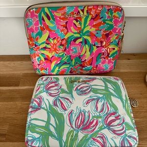 2 Lily Pulitzer IPad/Zip Clutch | Bundle Tropical Print